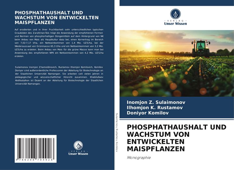 Produktbild: Phosphathaushalt und Wachstum von Entwickelten Maispflanzen