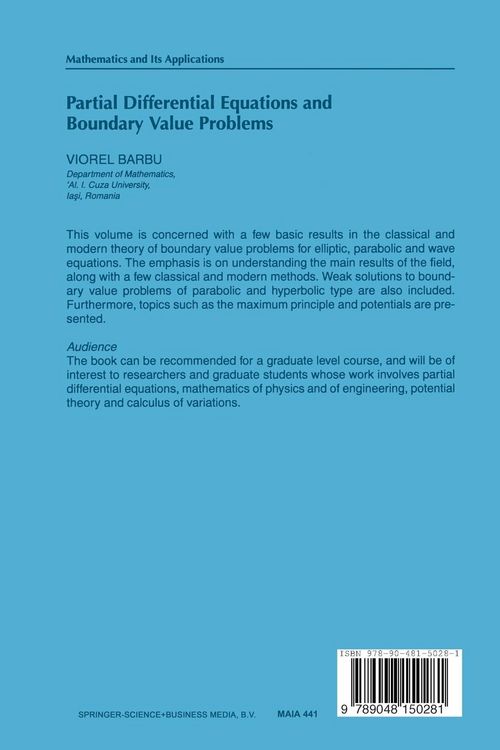 Produktbild: Partial Differential Equations and Boundary Value Problems