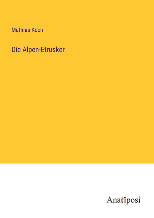 Produktbild: Die Alpen-Etrusker