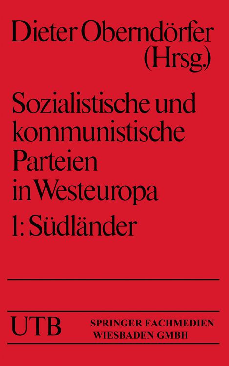 Produktbild: Sozialistische und kommunistische Parteien in Westeuropa