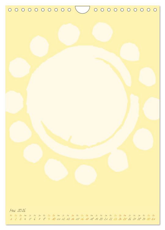 Produktbild: FOTOS & BASTELN - Always the Sun (Wandkalender 2026 DIN A4 hoch), CALVENDO Monatskalender