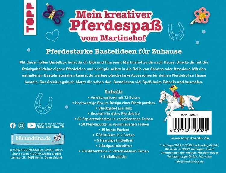 Produktbild: Bibi & Tina - Mein kreativer Pferdespa&szlig; vom Martinshof