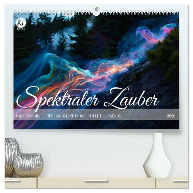 Produktbild: Spektraler Zauber (hochwertiger Premium Wandkalender 2026 DIN A2 quer), Kunstdruck in Hochglanz