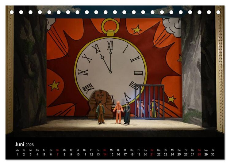 Produktbild: B&uuml;hnenbildmodelle (Tischkalender 2026 DIN A5 quer), CALVENDO Monatskalender