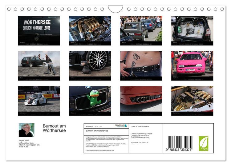 Produktbild: Burnout am W&ouml;rthersee (Wandkalender 2026 DIN A4 quer), CALVENDO Monatskalender