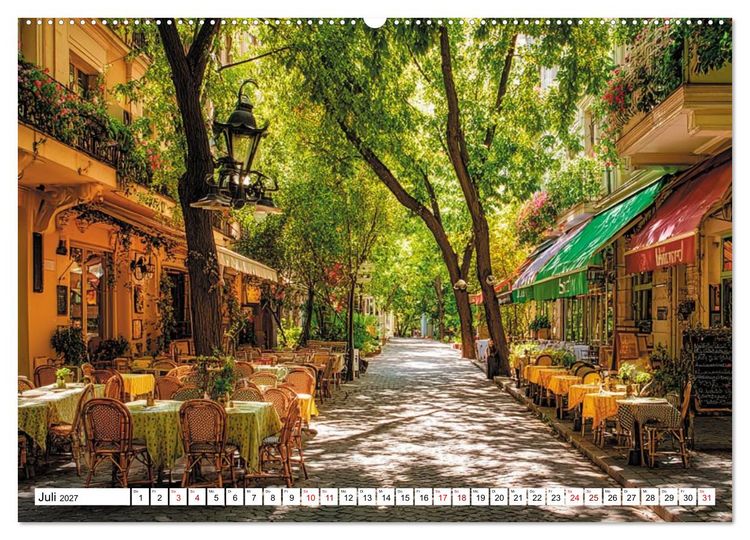 Produktbild: Bonjour, Kaffee! Bonjour, Paris! (Wandkalender 2027 DIN A2 quer), CALVENDO Monatskalender