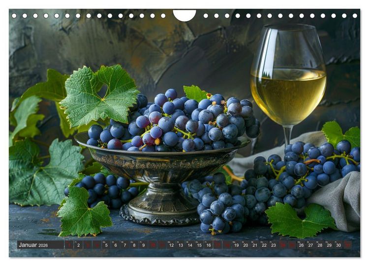 Produktbild: Wein begeistert (Wandkalender 2026 DIN A4 quer), CALVENDO Monatskalender