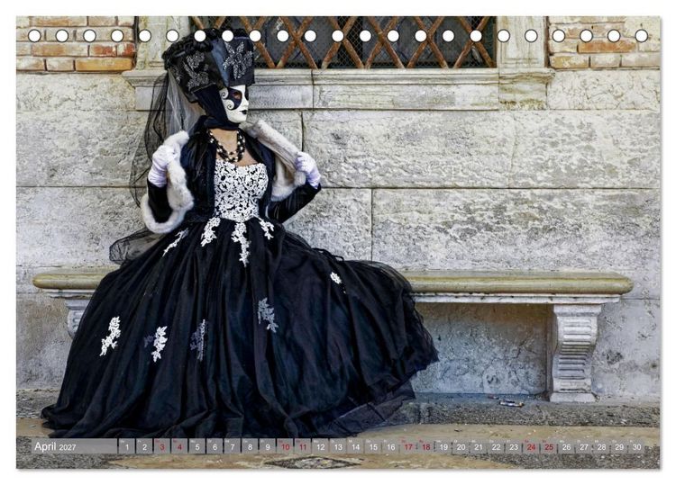 Produktbild: neunziggrad I photoart: der karneval von venedig (Tischkalender 2027 DIN A5 quer), CALVENDO Monatskalender