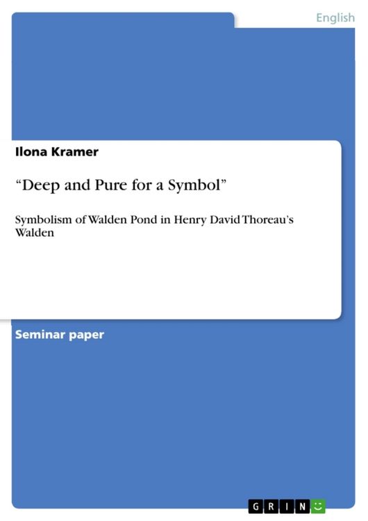 Produktbild: "Deep and Pure for a Symbol"