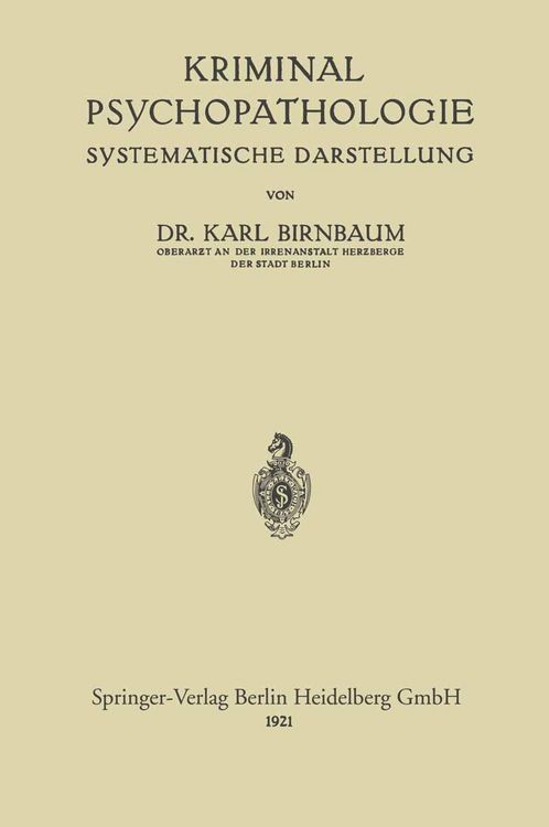 Produktbild: Kriminal-Psychopathologie