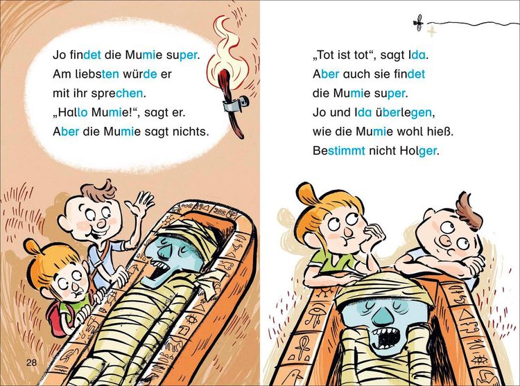 Produktbild: Duden Leseprofi &ndash; Silbe-f&uuml;r-Silbe: Mein Mitsch&uuml;ler, die Mumie, 1. Klasse (Doppelband)