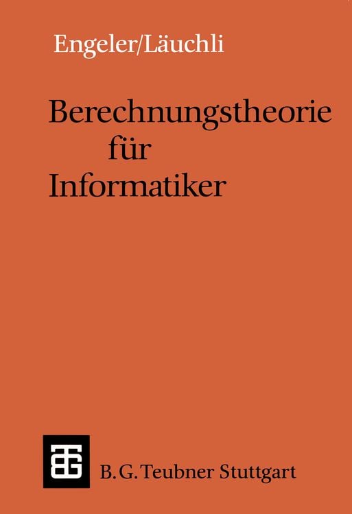 Produktbild: Berechnungstheorie f&uuml;r Informatiker