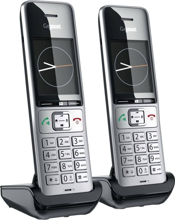 Produktbild: Gigaset COMFORT 500HX duo DECT Mobilteil Schwarz/Silber