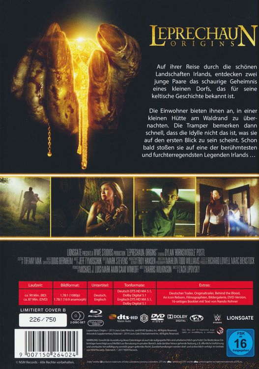 Produktbild: Leprechaun - Origins - Mediabook (+ DVD) [LCE]