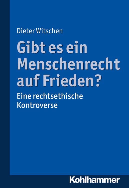 Produktbild: Gibt es ein Menschenrecht auf Frieden?