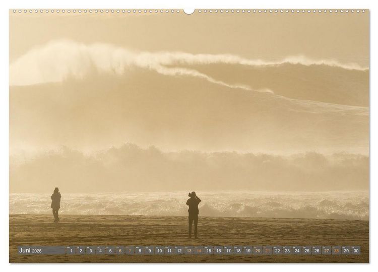 Produktbild: OCEAN POWER - Die Riesenwellen von Nazar&eacute; (hochwertiger Premium Wandkalender 2026 DIN A2 quer), Kunstdruck in Hochglanz