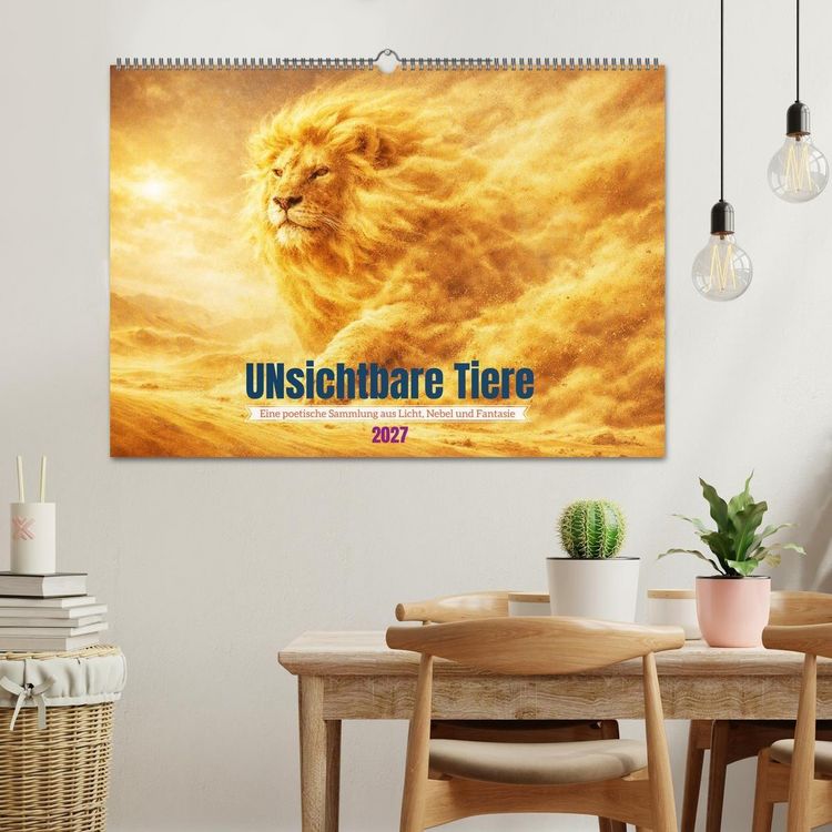 Produktbild: UNsichtbare Tiere - Eine poetische Sammlung aus Licht, Nebel und Fantasie (Wandkalender 2027 DIN A2 quer), CALVENDO Monatskalender