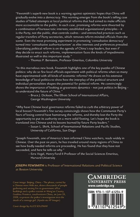 Produktbild: The Logic and Limits of Political Reform in China
