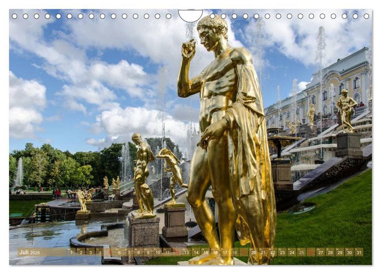 Produktbild: St. Petersburg - Alles Gold was gl&auml;nzt (Wandkalender 2026 DIN A4 quer), CALVENDO Monatskalender