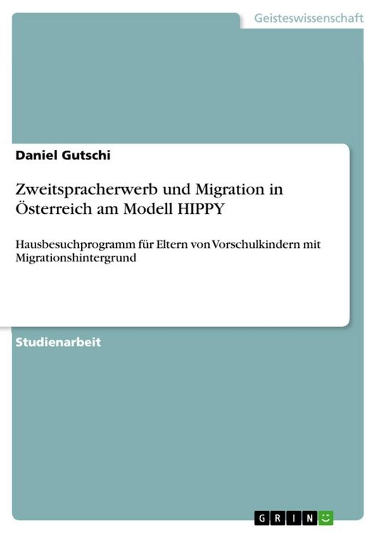 Produktbild: Zweitspracherwerb und Migration in &Ouml;sterreich am Modell HIPPY