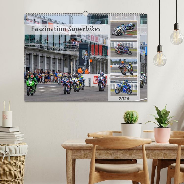 Produktbild: Faszination Superbikes (Wandkalender 2026 DIN A2 quer), CALVENDO Monatskalender