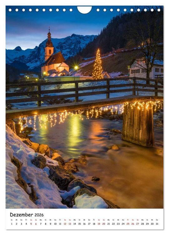 Produktbild: Willkommen im Berchtesgadener Land (Wandkalender 2026 DIN A4 hoch), CALVENDO Monatskalender