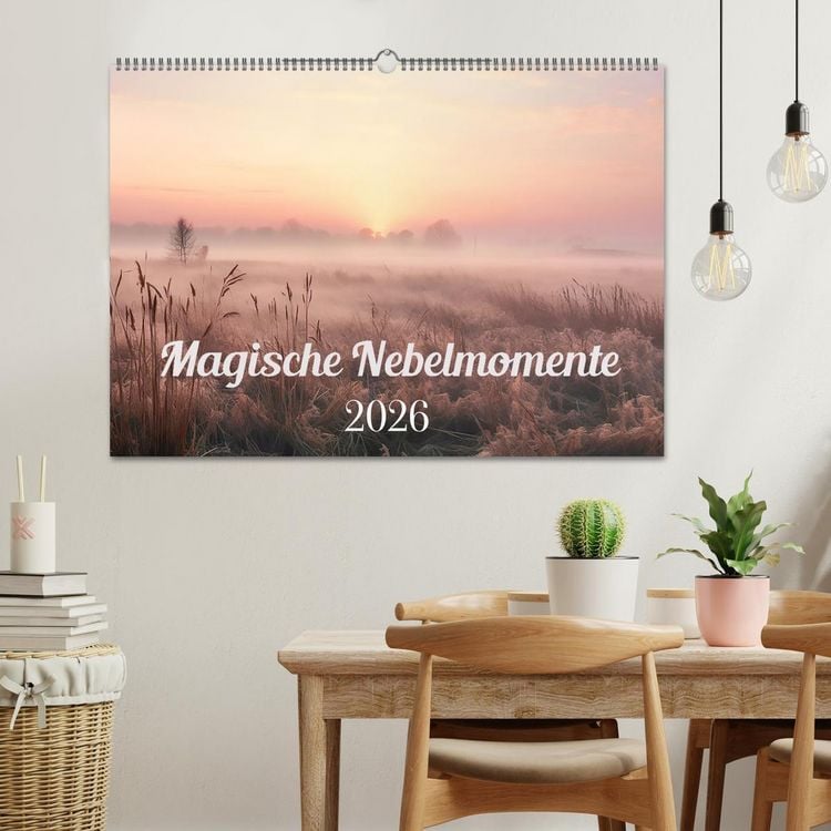 Produktbild: Magische Nebelmomente (Wandkalender 2026 DIN A2 quer), CALVENDO Monatskalender
