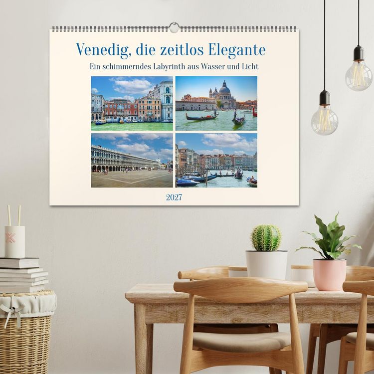 Produktbild: Venedig, die zeitlos Elegante (Wandkalender 2027 DIN A2 quer), CALVENDO Monatskalender