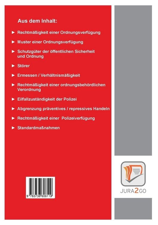 Produktbild: Polizei- und Ordnungsrecht NRW