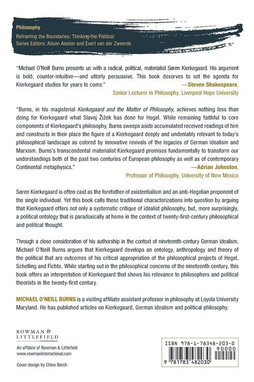 Produktbild: Kierkegaard and the Matter of Philosophy