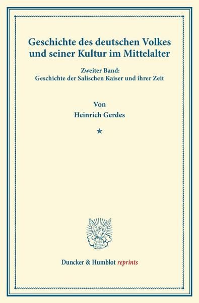 Produktbild: Geschichte des deutschen Volkes und seiner Kultur im Mittelalter.