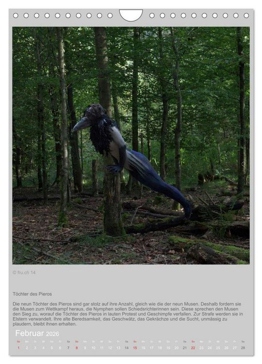 Produktbild: Verwandelte Frauen - Bodypainting-Metamorphosen nach Ovid (Wandkalender 2026 DIN A4 hoch), CALVENDO Monatskalender