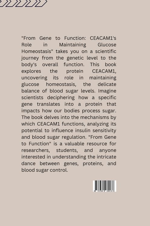 Produktbild: : From Gene to Function: CEACAM1's Role in Maintaining Glucose Homeostasis