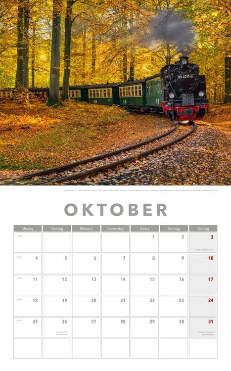 Produktbild: Dampfloks Kalender 2027 mit 2 Blechschildern