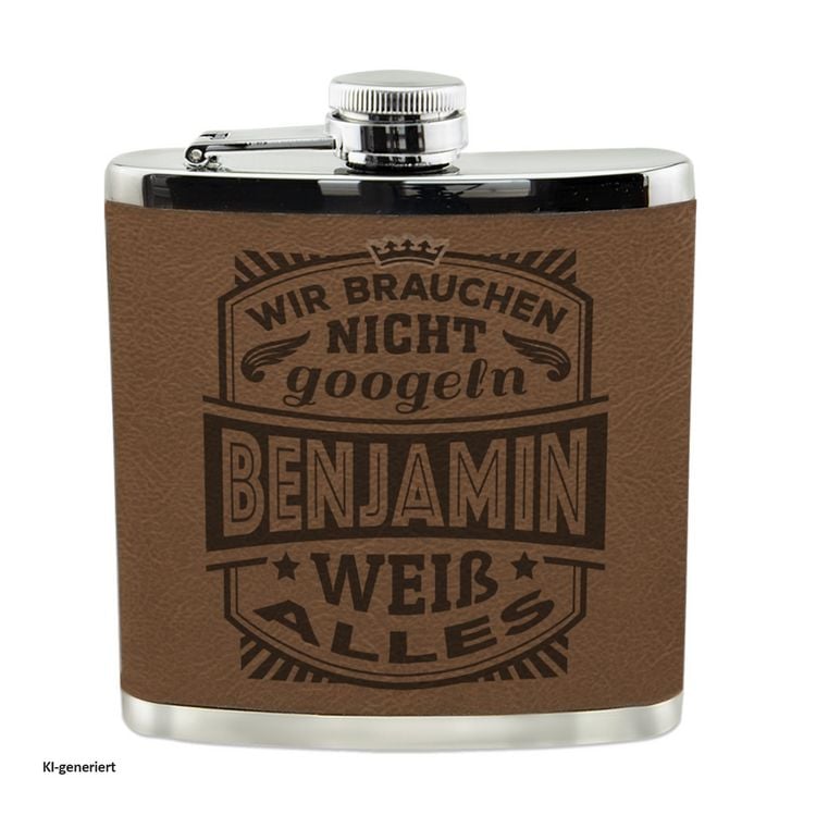 Produktbild: HTI-Living Echter Kerl Flachmann Benjamin Echter Kerl Flachmann Benjamin