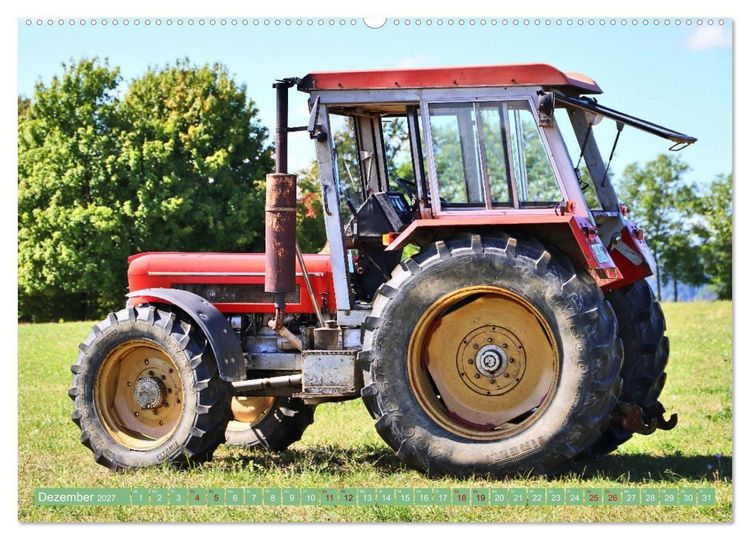 Produktbild: M&auml;nnerspielzeug Traktor Inspirationen (Wandkalender 2027 DIN A2 quer), CALVENDO Monatskalender