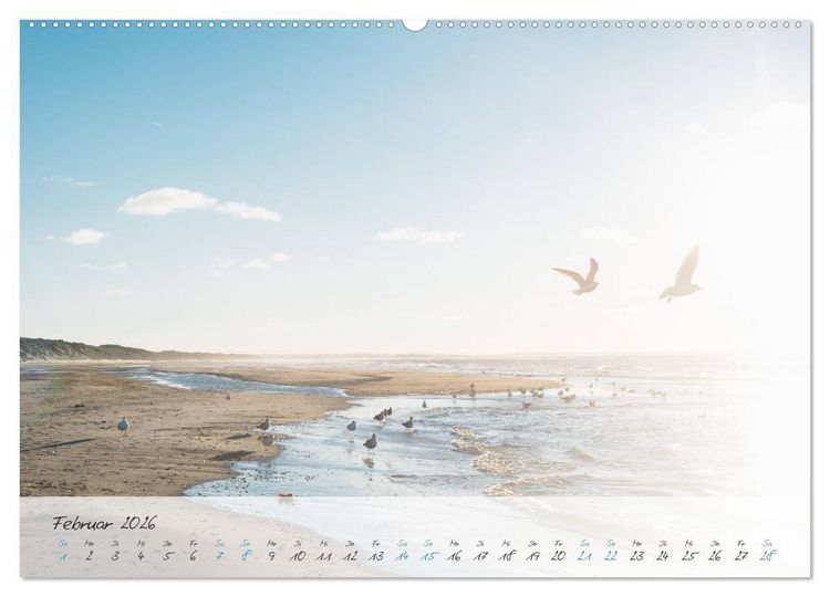 Produktbild: Sehnsucht Meer - Poesie der Stille (hochwertiger Premium Wandkalender 2026 DIN A2 quer), Kunstdruck in Hochglanz