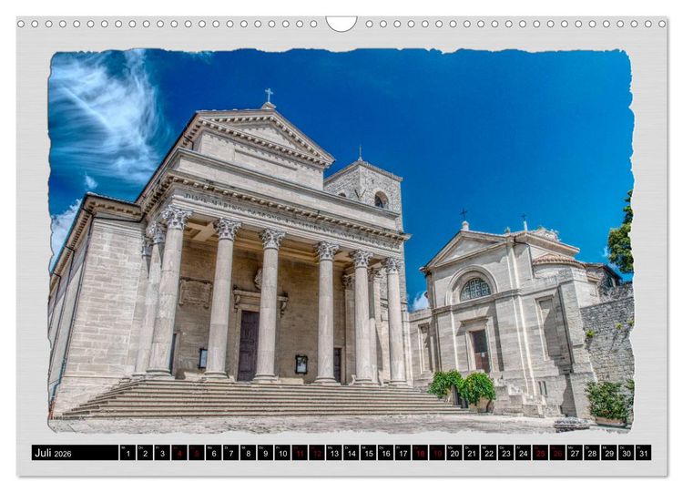 Produktbild: Impressionen - von und rund um San Marino (Wandkalender 2026 DIN A3 quer), CALVENDO Monatskalender