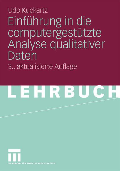 Produktbild: Einf&uuml;hrung in die computergest&uuml;tzte Analyse qualitativer Daten