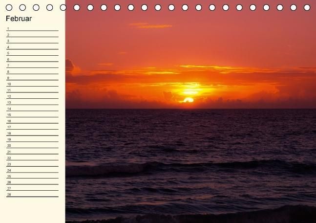 Produktbild: Immerw&auml;hrender Geburtstagskalender &ndash; Beautiful Sunsets (Tischkalender immerw&auml;hrend DIN A5 quer)