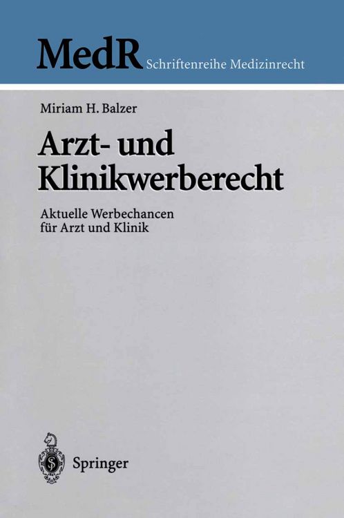 Produktbild: Arzt- und Klinikwerberecht