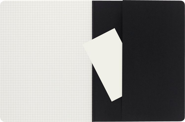 Produktbild: Moleskine Cahier Extra Large kariert schwarz. 3er Pack