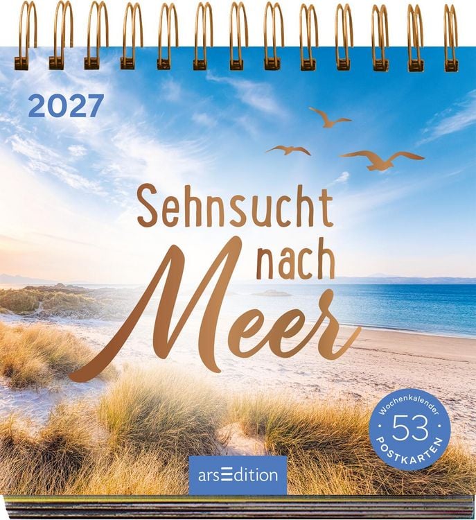 Produktbild: Postkartenkalender Sehnsucht nach Meer 2027