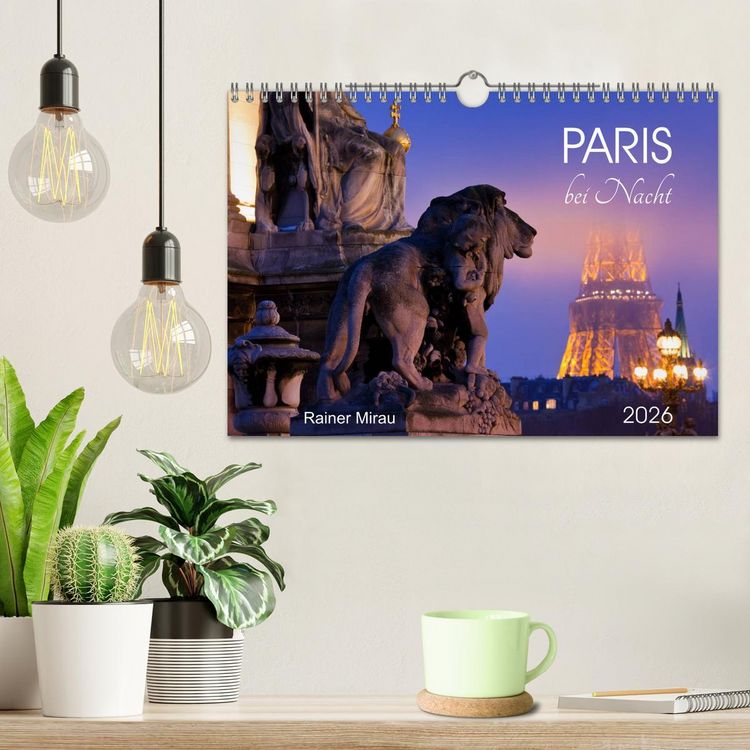 Produktbild: Paris bei Nacht 2026 (Wandkalender 2026 DIN A4 quer), CALVENDO Monatskalender