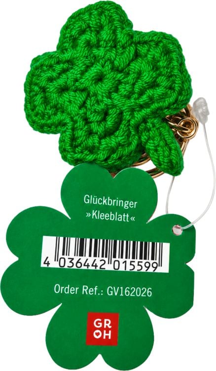 Produktbild: Gl&uuml;cksbringer, Kleeblatt (geh&auml;kelt)