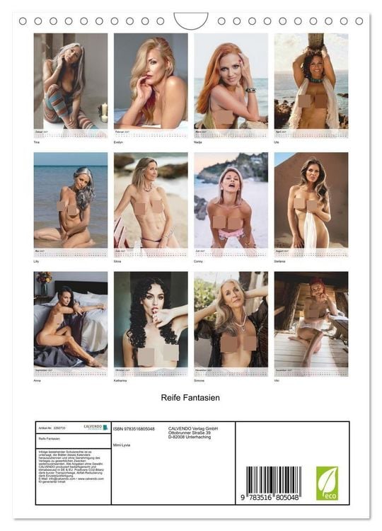 Produktbild: Reife Fantasien (Wandkalender 2027 DIN A4 hoch), CALVENDO Monatskalender