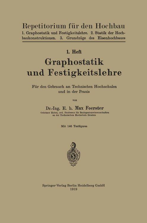 Produktbild: Graphostatik und Festigkeitslehre