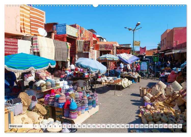 Produktbild: Marrakesch - Perle des S&uuml;dens (hochwertiger Premium Wandkalender 2026 DIN A2 quer), Kunstdruck in Hochglanz