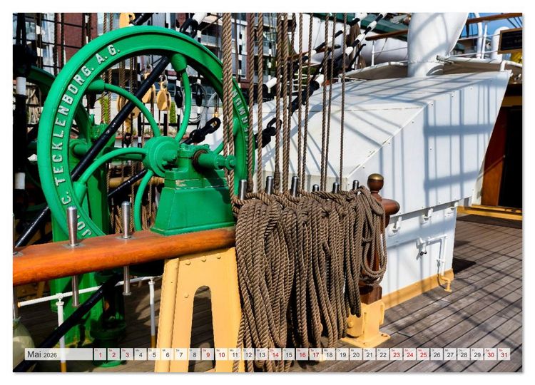 Produktbild: Letztes deutsches Vollschiff DAS SCHULSCHIFF DEUTSCHLAND (Wandkalender 2026 DIN A3 quer), CALVENDO Monatskalender