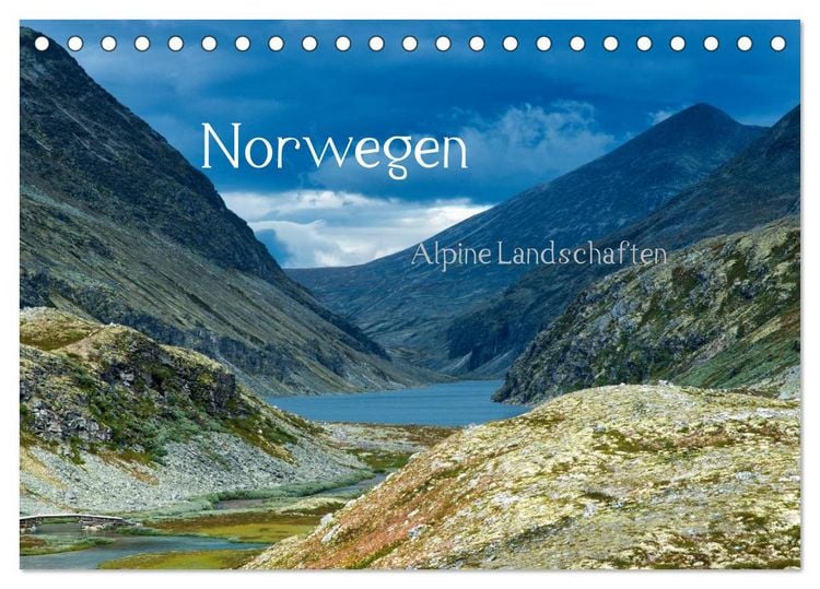 Produktbild: Norwegen - Alpine Landschaften (Tischkalender 2026 DIN A5 quer), CALVENDO Monatskalender